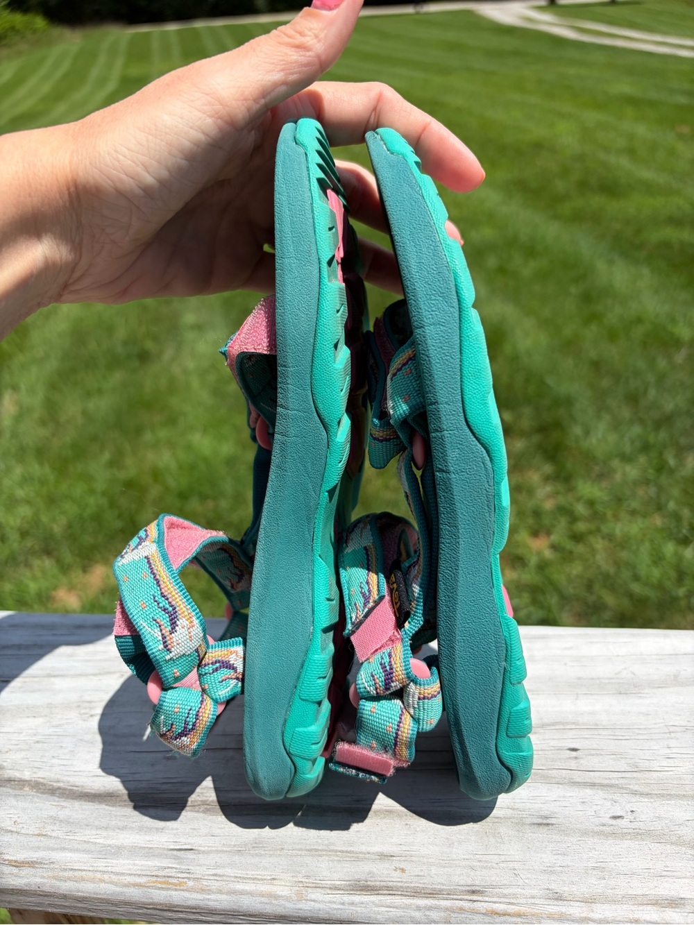 Teva Toddler Hurricane XLT 2 Sandal - Unicorn Waterfall- 1019390C Size 3 - Picture 7 of 9